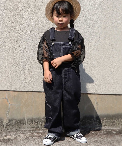 antiqua(アンティカ)の「特別な一着。シアースリーブトップス(シャツ/ブラウス・キッズ・ブラック・4/3/5)」の3枚目の写真