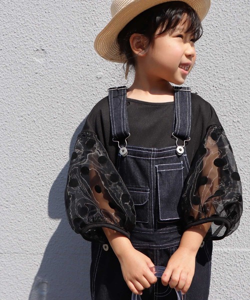 antiqua(アンティカ)の「特別な一着。シアースリーブトップス(シャツ/ブラウス・キッズ・ブラック・4/3/5)」の5枚目の写真