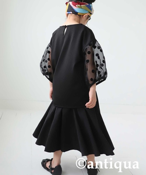 antiqua(アンティカ)の「特別な一着。シアースリーブトップス(シャツ/ブラウス・キッズ・ブラック・4/3/5)」の22枚目の写真