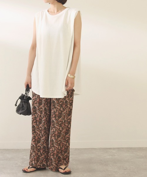 Factor=(ファクターイコール)の「ペイズリー柄イージーパンツ(その他パンツ・レディース・ブラック/グリーン・FREE)」の2枚目の写真