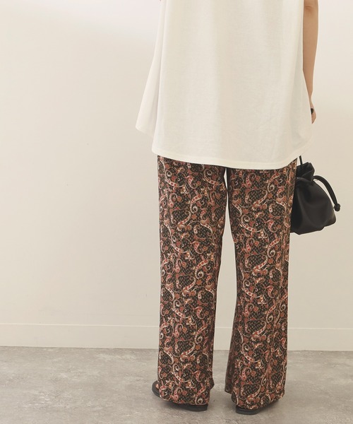 Factor=(ファクターイコール)の「ペイズリー柄イージーパンツ(その他パンツ・レディース・ブラック/グリーン・FREE)」の7枚目の写真