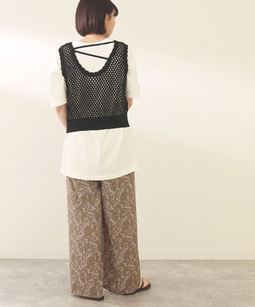 Factor=(ファクターイコール)の「ペイズリー柄イージーパンツ(その他パンツ・レディース・ブラック/グリーン・FREE)」の14枚目の写真