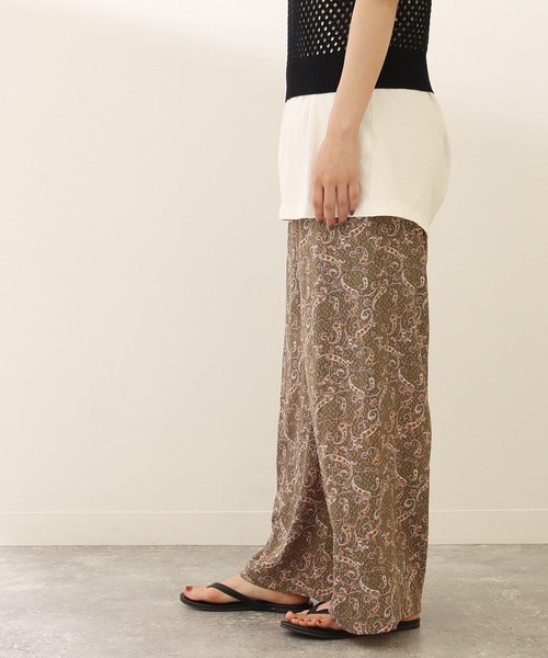 Factor=(ファクターイコール)の「ペイズリー柄イージーパンツ(その他パンツ・レディース・ブラック/グリーン・FREE)」の17枚目の写真