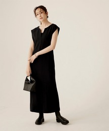 UR'S | ｷｰﾈｯｸﾉｰｽﾘｰﾌﾞﾜﾝﾋﾟｰｽ(ワンピース)