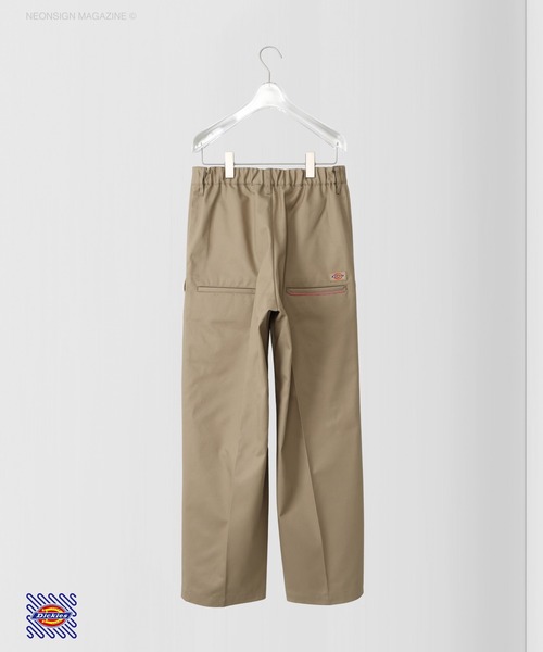 NEONSIGN（ネオンサイン）の「NEONSIGN ネオンサイン / DICKIES “MW” BADBOY FIT ディッキーズコラボ "マイノリティ" バッドボーイフィット タックパンツ バルーンパンツ ワークパンツ（セットアップ） / N1570MW（チノパンツ・メンズ・ベージュ/ブラック・42/48/44/46）」の8枚目の写真