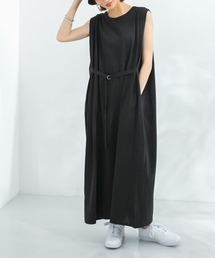 KBF | ベルト付きショルダータックワンピース(ワンピース)