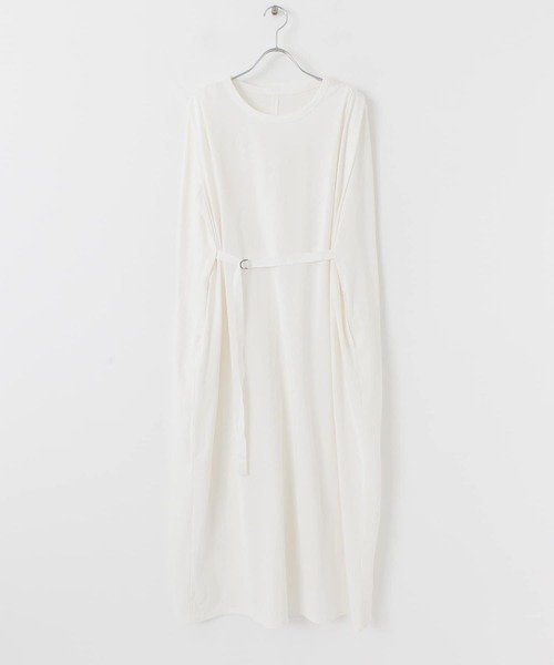 KBF（ケイビーエフ）の「ベルト付きショルダータックワンピース（ワンピース・レディース・ブラック/オフホワイト/グリーン・ONE）」の11枚目の写真