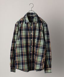 SHIPS: 播州織 フェザー チェック レギュラーカラー ネルシャツ