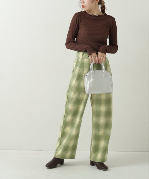 RAY CASSIN（レイカズン）の「透かしニットソーメロープルオーバー（Tシャツ/カットソー・レディース・カーキ/ブラウン/キナリ・FREE）」の17枚目の写真