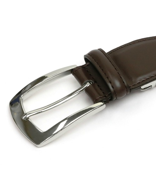TOKYO SHIRTS（トウキョウシャツ）の「ピンバックル式 牛革 メンズベルト（ベルト・メンズ・ダークブラウン・S/M）」の4枚目の写真