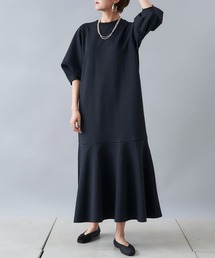 DouDou | 【WEB限定】バルーンスリーブ裾切替カットワンピース AW(ワンピース)