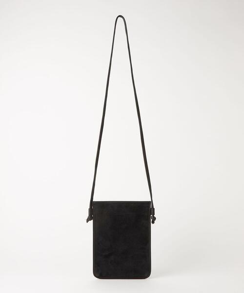 green label relaxing(グリーンレーベルリラクシング)の「<green label relaxing>レザーコンビ ミニショルダーバッグ(ショルダーバッグ・メンズ・ブラック/ダークブラウン・FREE)」の4枚目の写真