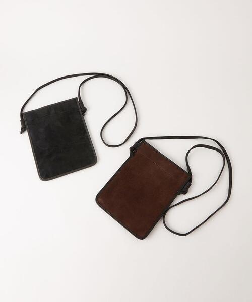 green label relaxing(グリーンレーベルリラクシング)の「<green label relaxing>レザーコンビ ミニショルダーバッグ(ショルダーバッグ・メンズ・ブラック/ダークブラウン・FREE)」の15枚目の写真