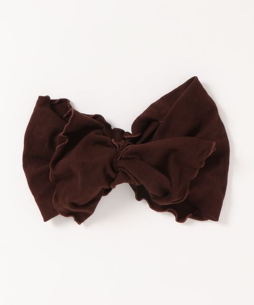 ehka sopo（エヘカソポ）の「リブリボンターバン（ヘアバンド・レディース・ピンク/ブラウン/ベージュ・ﾌﾘ-）」の5枚目の写真