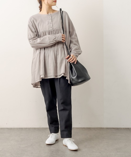 PUAL CE CIN プルオーバーブラウス PUAL CE CIN（ピュアルセシン）の「レイヤードプルオーバー