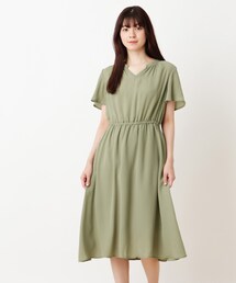 DRESKIP | ジョーゼットスキッパーワンピース(ワンピース)