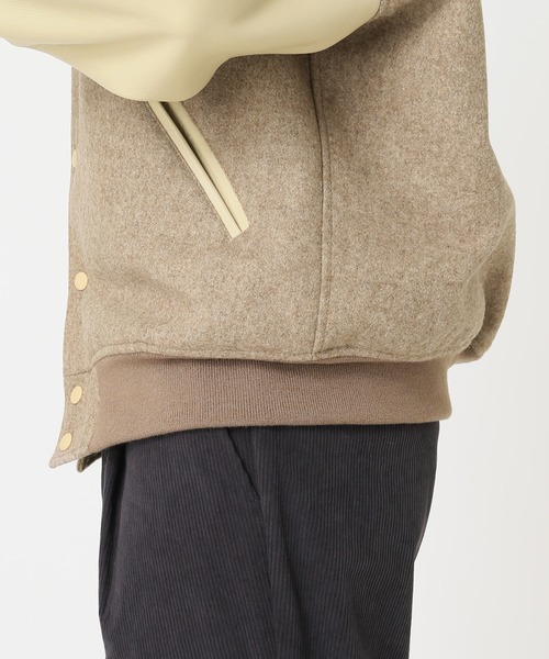 SKOOKUM（スクーカム）の「【SKOOKUM / スクーカム】AWARD スタジアムジャケット（スタジャン・メンズ・ブラック/ベージュ・MEDIUM/LARGE）」の18枚目の写真