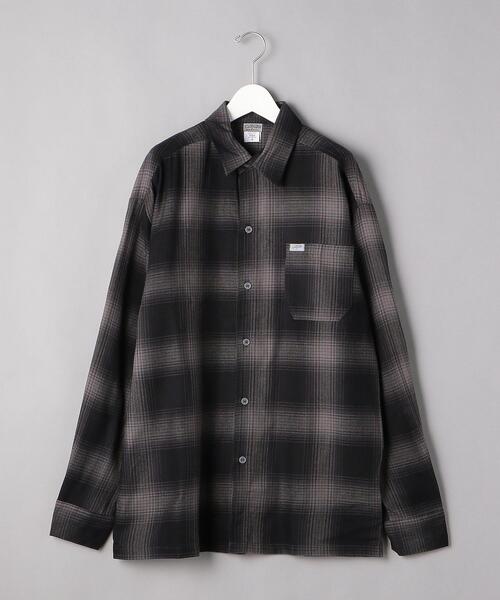 Cal Top（キャルトップ）の「＜CalTop（キャルトップ）＞ OMBRE/C SHT/シャツ（シャツ/ブラウス・メンズ・ブラック/ダークブラウン/ケリー・M/S）」の2枚目の写真