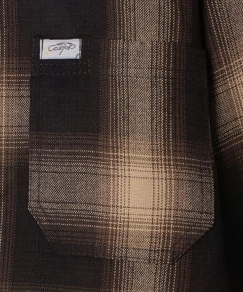 Cal Top（キャルトップ）の「＜CalTop（キャルトップ）＞ OMBRE/C SHT/シャツ（シャツ/ブラウス・メンズ・ブラック/ダークブラウン/ケリー・M/S）」の9枚目の写真