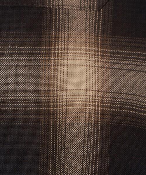 Cal Top（キャルトップ）の「＜CalTop（キャルトップ）＞ OMBRE/C SHT/シャツ（シャツ/ブラウス・メンズ・ブラック/ダークブラウン/ケリー・M/S）」の10枚目の写真