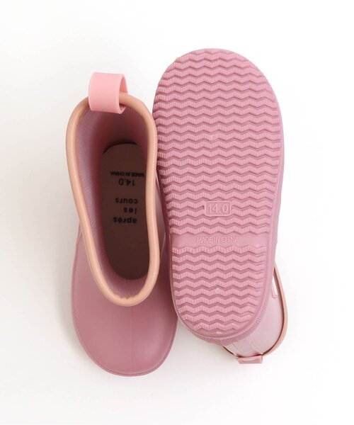 apres les cours（アプレレクール）の「■無地レインシューズ（レインシューズ・キッズ・ブラウン/ピンク/ミント・15 /18/17/19/14/16）」の12枚目の写真