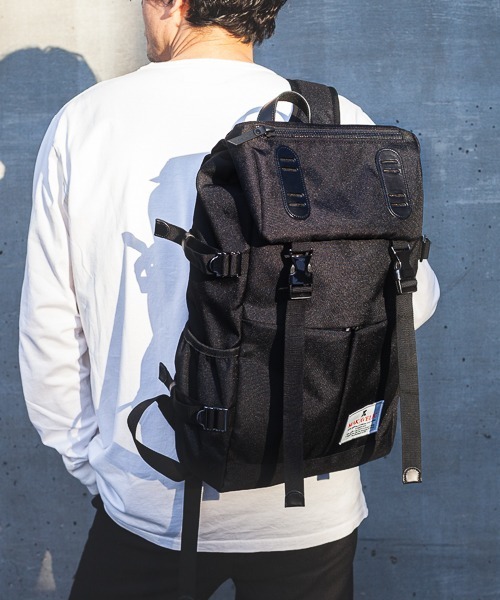 MAKAVELIC(マキャベリック)の「【MAKAVELIC】DOUBLE BELT PMD MIX DAYPACK(バックパック/リュック・メンズ・ブラック/ネイビー系・FREE)」の12枚目の写真