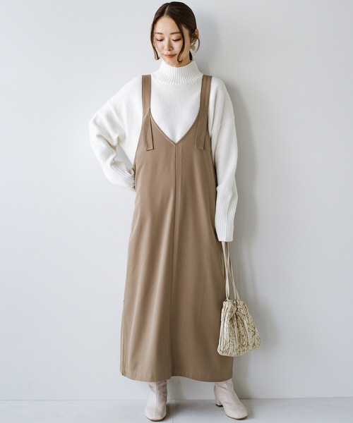 haco!(ハコ)の「軽くて肩こり知らず!全てを包む優しいビッグシルエットハイネックニット(ニット/セーター・レディース・ネイビー/ライトブルー/アイボリー・LARGE/MEDIUM/SMALL/X-LARGE)」の10枚目の写真