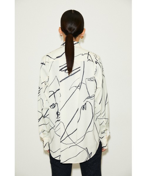 THROW by SLY（スローバイスライ）の「THROW TUCKED DOLMAN SH/タックドルマンシャツ（シャツ/ブラウス・レディース・ホワイト系その他2/グレー系その他2・FREE）」の10枚目の写真