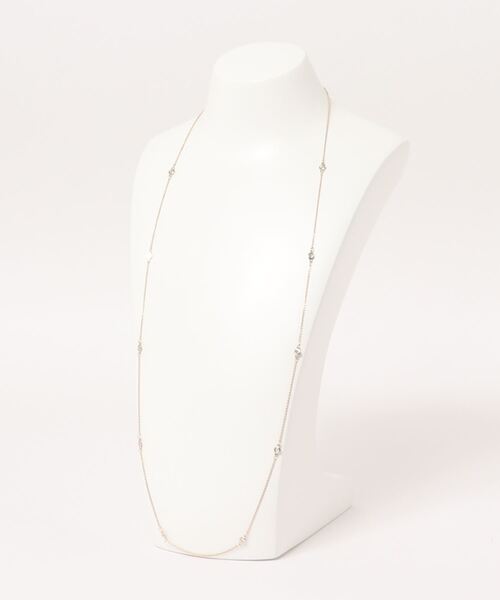 NATURAL BEAUTY BASIC（ナチュラルビューティーベーシック）の「ビジューステーションロングネックレス（ネックレス・レディース・ゴールド/シルバー・ﾌﾘ-）」の3枚目の写真