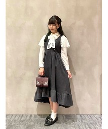 axes femme | Ｗ釦フィッシュテールＪＳＫ(ジャンパースカート)