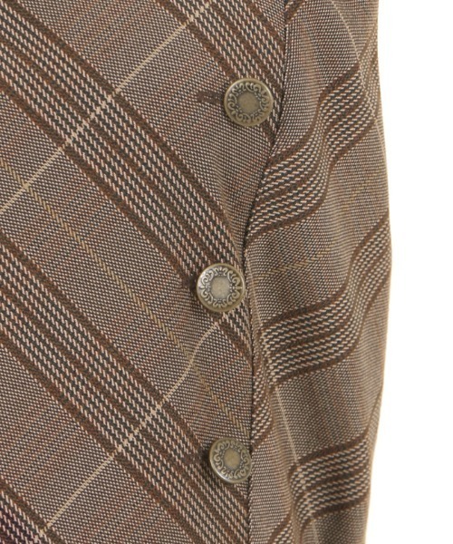 axes femme（アクシーズファム）の「Ｗ釦フィッシュテールＪＳＫ（ジャンパースカート・レディース・チャコール/マスタード/ブラウン・MEDIUM）」の9枚目の写真