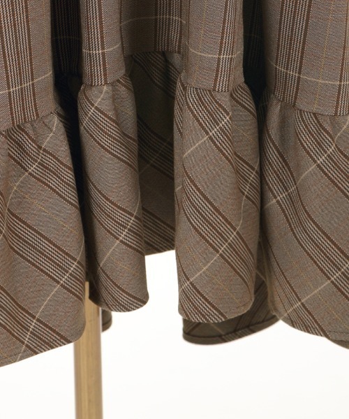 axes femme（アクシーズファム）の「Ｗ釦フィッシュテールＪＳＫ（ジャンパースカート・レディース・チャコール/マスタード/ブラウン・MEDIUM）」の11枚目の写真