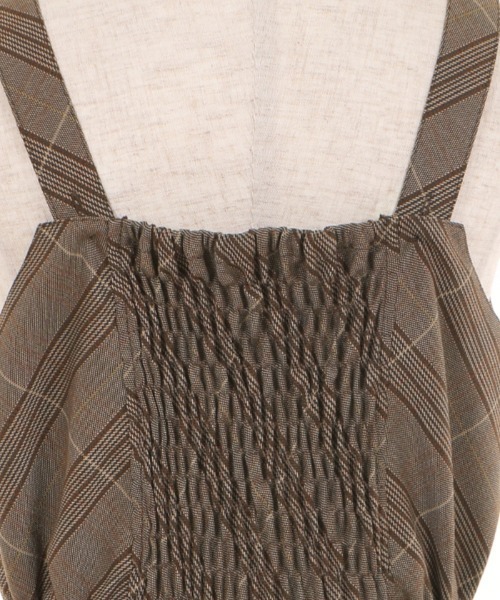 axes femme（アクシーズファム）の「Ｗ釦フィッシュテールＪＳＫ（ジャンパースカート・レディース・チャコール/マスタード/ブラウン・MEDIUM）」の12枚目の写真