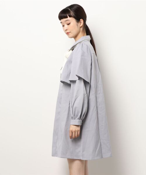 axes femme（アクシーズファム）の「ケープデザインワンピース（ワンピース・レディース・ラベンダー/ワイン/ブラック・MEDIUM）」の5枚目の写真