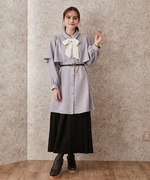 axes femme | ケープデザインワンピース(ワンピース)