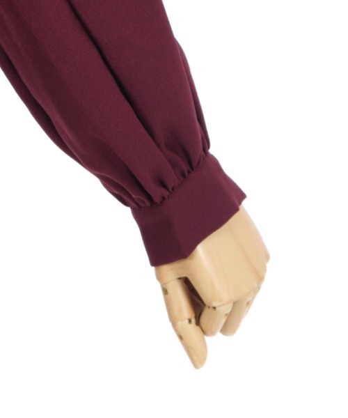 axes femme（アクシーズファム）の「ケープデザインワンピース（ワンピース・レディース・ラベンダー/ワイン/ブラック・MEDIUM）」の13枚目の写真