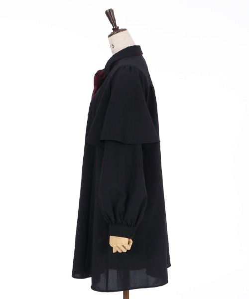 axes femme（アクシーズファム）の「ケープデザインワンピース（ワンピース・レディース・ラベンダー/ワイン/ブラック・MEDIUM）」の16枚目の写真