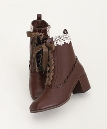 axes femme - 超レア　新品未使用　アクシーズ　レースアップショートニット　フリー　ピンク axes femme - 超レア 新品未使用 アクシーズ レースアップ