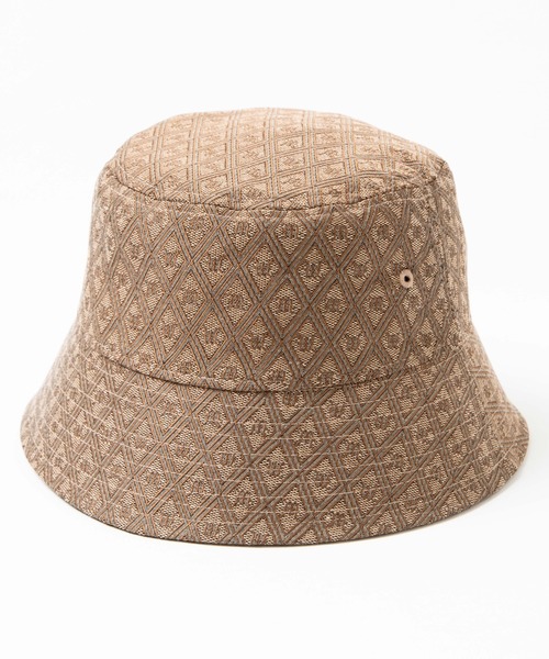 WEGO（ウィゴー）の「WEGO/モノグラムハット（ハット・レディース・ブラウン/ベージュ・FREE）」の5枚目の写真