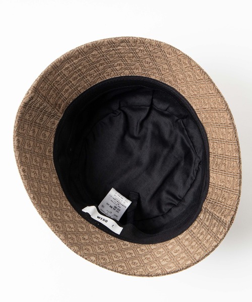 WEGO（ウィゴー）の「WEGO/モノグラムハット（ハット・レディース・ブラウン/ベージュ・FREE）」の7枚目の写真