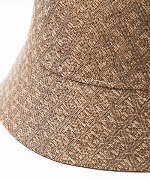 WEGO（ウィゴー）の「WEGO/モノグラムハット（ハット・レディース・ブラウン/ベージュ・FREE）」の4枚目の写真