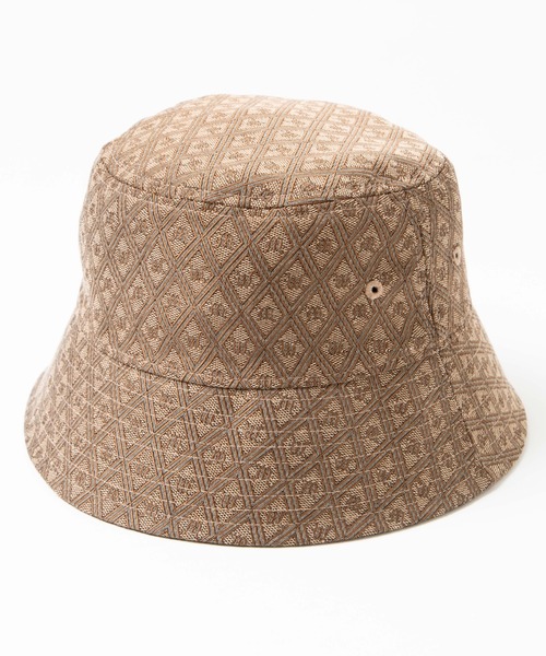 WEGO（ウィゴー）の「WEGO/モノグラムハット（ハット・レディース・ブラウン/ベージュ・FREE）」の8枚目の写真