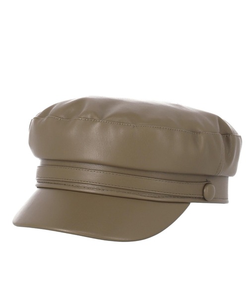 ANAP(アナップ)の「フェイクレザーキャスケット(キャスケット・レディース・ブラック/グレイッシュベージュ・FREE)」の11枚目の写真