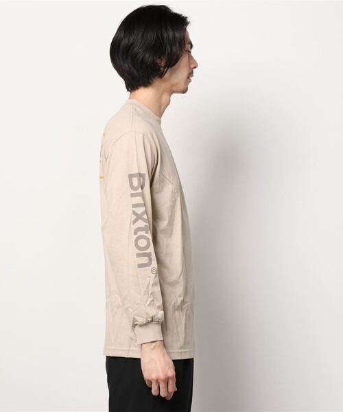 BRIXTON（ブリクストン）の「【BRIXTON】PALMER II L/S STT（Tシャツ/カットソー・メンズ・サンドベージュ/ブラック・X-LARGE/LARGE/MEDIUM）」の3枚目の写真