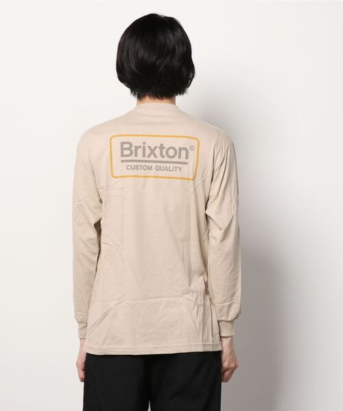 BRIXTON（ブリクストン）の「【BRIXTON】PALMER II L/S STT（Tシャツ/カットソー・メンズ・サンドベージュ/ブラック・X-LARGE/LARGE/MEDIUM）」の4枚目の写真
