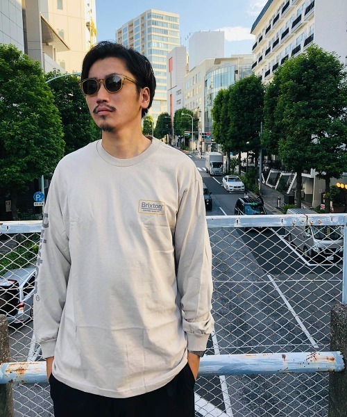BRIXTON（ブリクストン）の「【BRIXTON】PALMER II L/S STT（Tシャツ/カットソー・メンズ・サンドベージュ/ブラック・X-LARGE/LARGE/MEDIUM）」の15枚目の写真