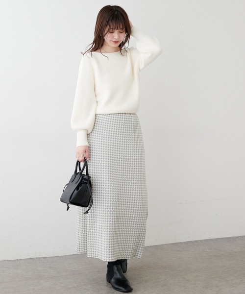 natural couture(ナチュラルクチュール)の「マシュマロフェザー前後2WAY柔らかニット(ニット/セーター・レディース・アイボリー/サックスブルー/パープル/グレイッシュベージュ/ピンク/ミント・FREE)」の10枚目の写真