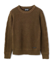 schott | Schott/ショット/DULL COLOR CREWNECK KNIT/ダルカラー クルーネックニット(ニット/セーター)
