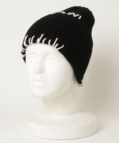 XU（エックスユー）の「ストリートファッション XU エックスユー stitch beanie ステッチ ビーニー ニット帽 ショートビーニー（ニットキャップ/ビーニー・メンズ・ブラック/ベージュ・ONE SIZE）」の13枚目の写真