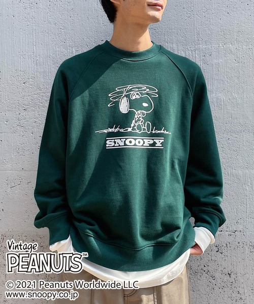 PAGEBOY（ページボーイ）の「SNOOPYラグランスウェット（スウェット・レディース・チャコールグレー/レッド/グリーン/オートミール・FREE）」の21枚目の写真
